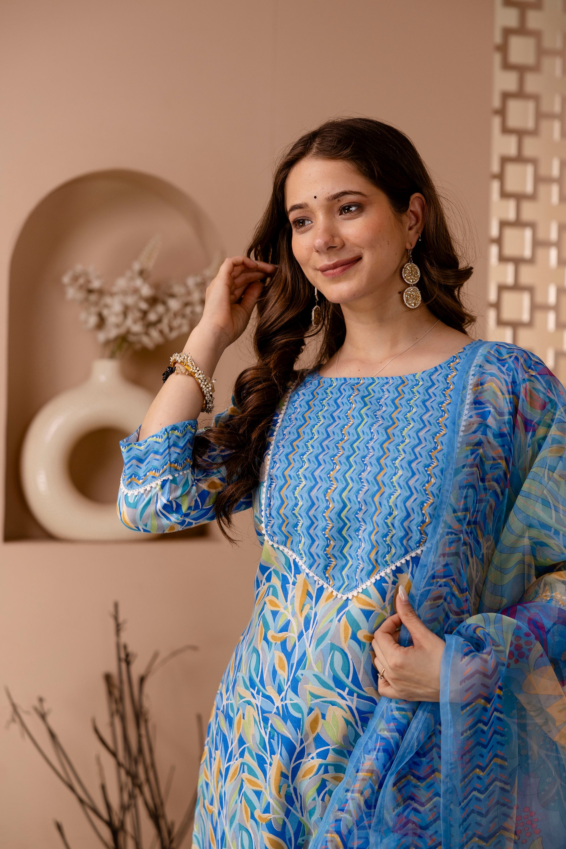 Tropical Bloom Printed Suit Set
