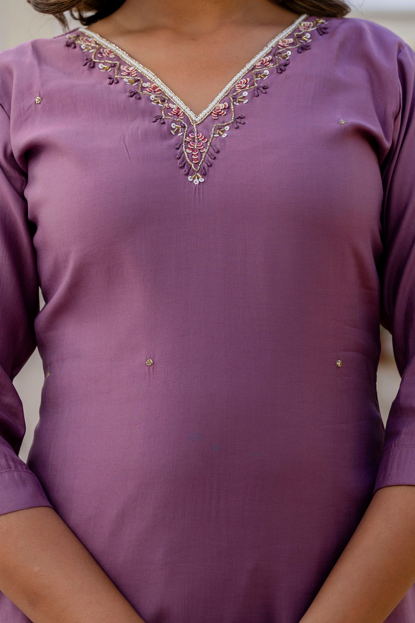 Royal Mauve Elegance Suit Set