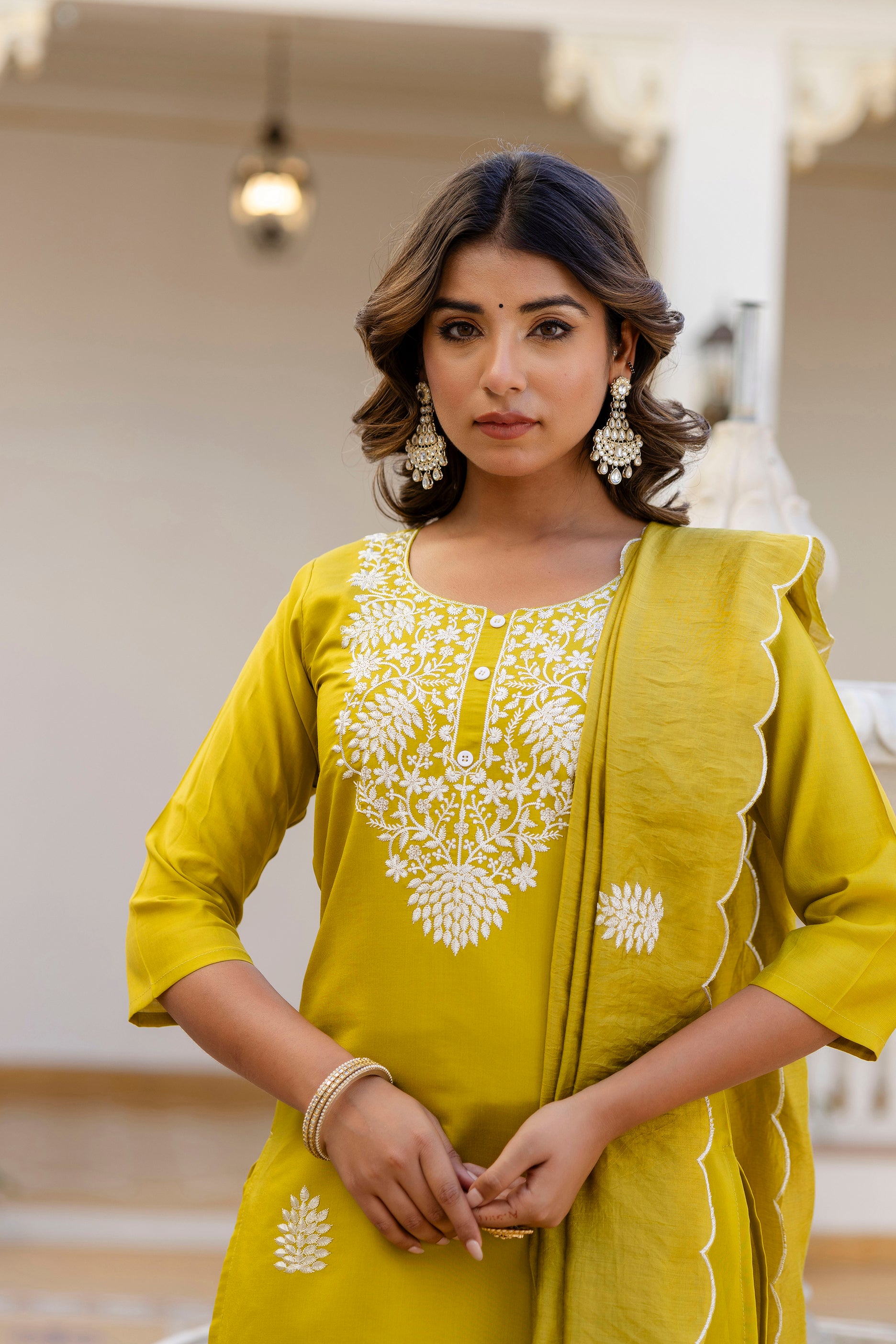Mustard Elegance Embroidered Kurta Set 🌼