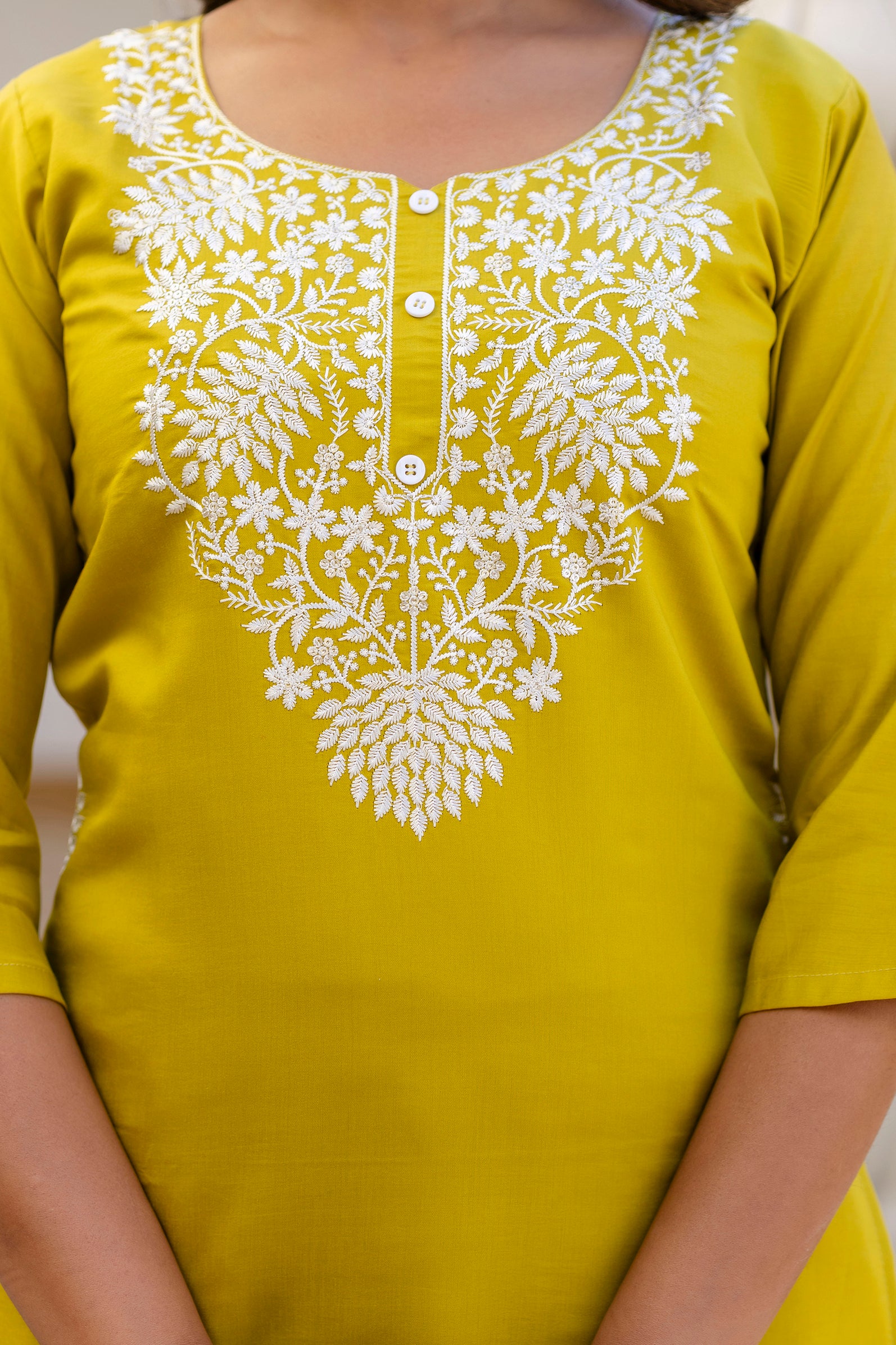 Mustard Elegance Embroidered Kurta Set 🌼