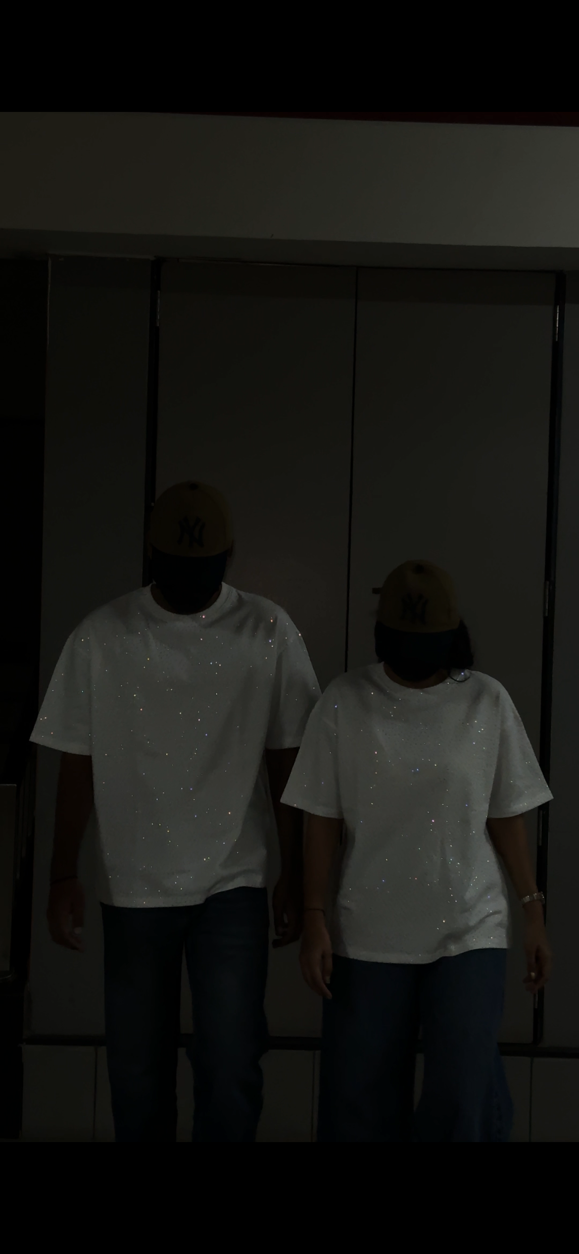 Unisex Stellar Spark – Premium Rhinestone Oversized White T-Shirt