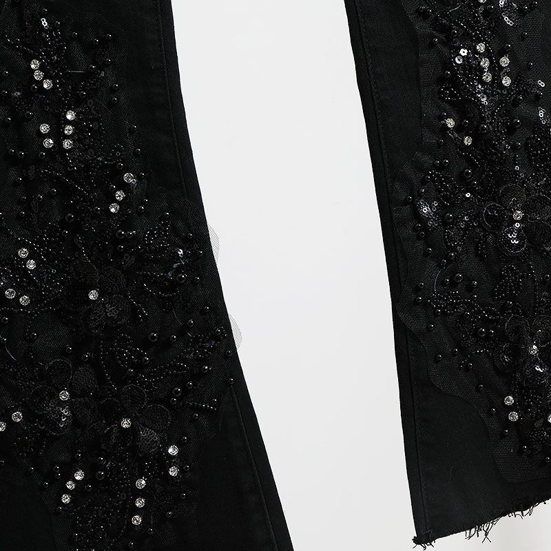 Midnight Bloom Crystal Embellished Jeans ✨