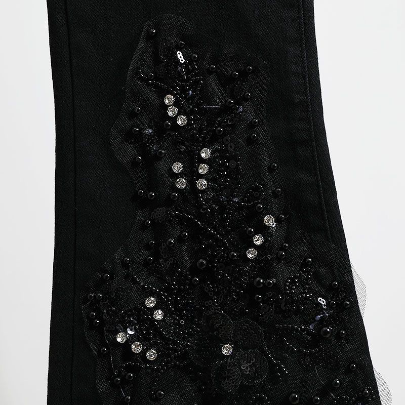 Midnight Bloom Crystal Embellished Jeans ✨