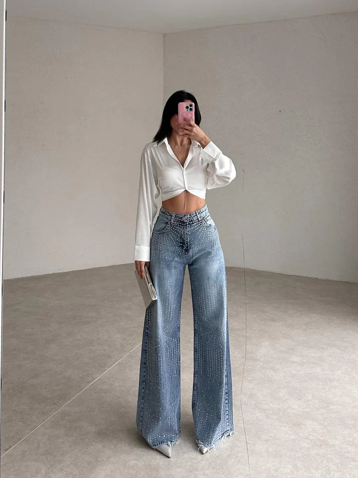 Effortless Wide-Leg Denim Trousers 👖