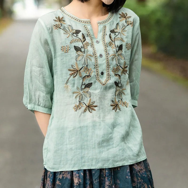 Floral Blooming Embroidered  Tunic BUY 1 GET 1 FREE 🔥